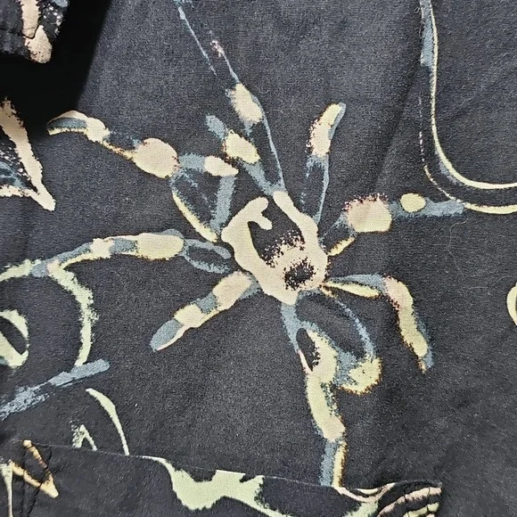 Roark Tropakill Navy Floral Short Sleeve‎ Shirt Large New - Picture 4 of 7